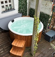 ThermoZen Hottub 200 cm - thermowood - Elektrisch 5kW warmtepomp